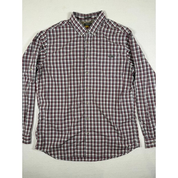 Eddie Bauer Other - Eddie Bauer Mens XL Tall Classic Fit Plaid Button Down Shirt Red White Navy